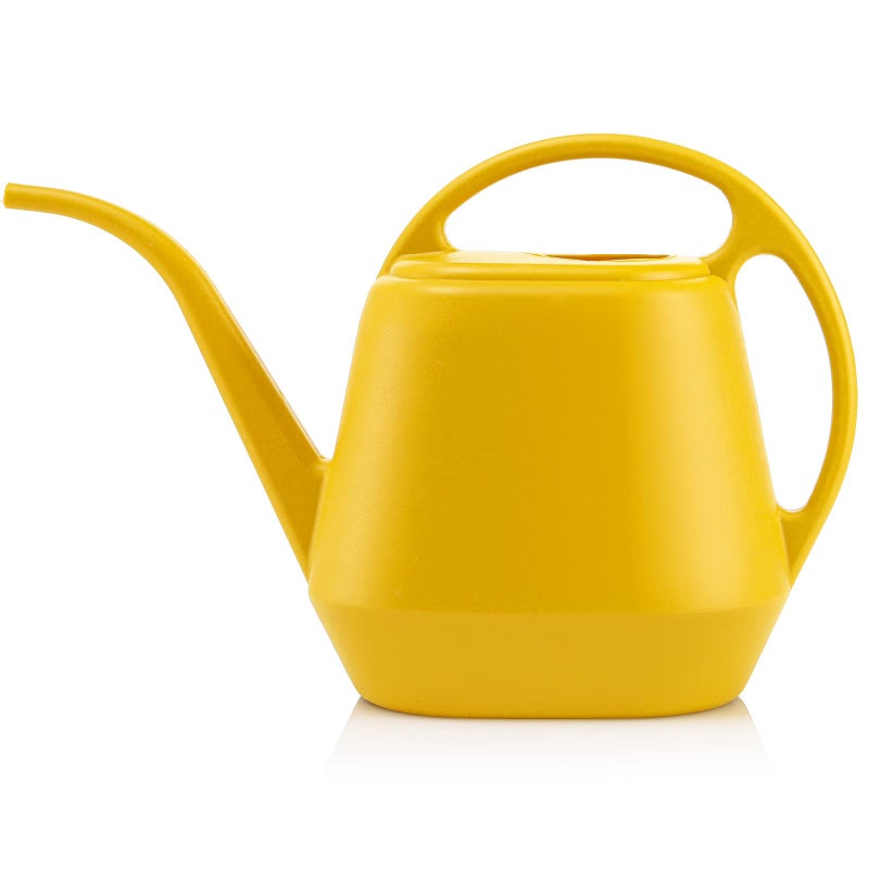 Fasmov Plastic Watering Can, Yellow, 1-Gallon - Image 1